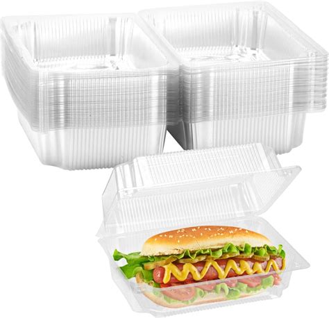 small clear clamshell containers